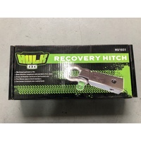 HULK RECOVERY HITCH 185mm W/BOW SHACKLE GALVANIZED 4 HOLES