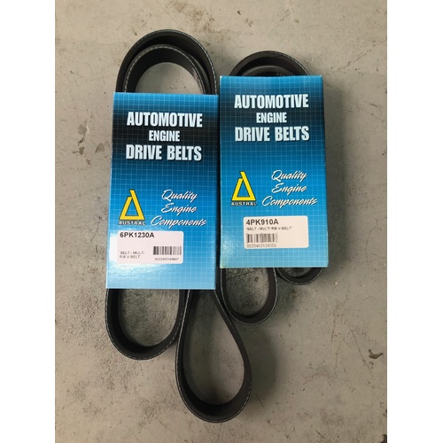 Alternator / Air Con & Power Steering Belt set Mitsubishi 380 - 2 Belts