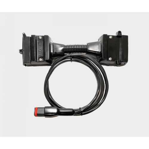 Elecbrakes Portable Trailer Mounted Brake Controller Adapter Harness 12 Pin Flat to 12 Pin Flat